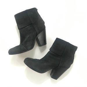 rag & bone black Newbury suede booties